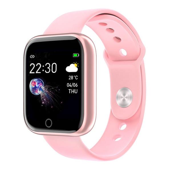 Relógio Smartwatch P70 Rosa Monitor Cardíaco Pressão Arterial Sono Passos Android Ios - Rosa - P Smart