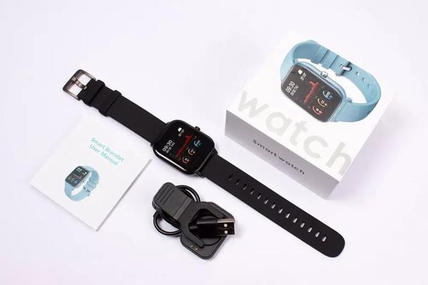 Relógio Smartwatch P8 Pulseira Inteligente Monitor Cardíaco Fitness Bluetooth - Cor PRETO - RTS