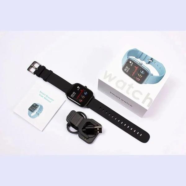 Relógio Smartwatch P8 Pulseira Inteligente Monitor Cardiaco Fitness Bluetooth - Cor PRETO - Rts