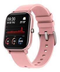 Relógio Smartwatch P8 Pulseira Inteligente Monitor Cardiaco Fitness Bluetooth - Cor ROSA - Mjx