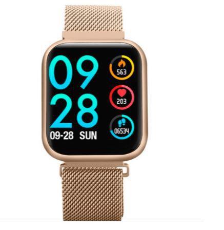 Relógio SmartWatch P80 Dourado - Currentti