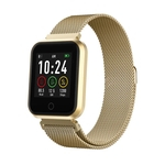 Relógio Smartwatch Quadrado Dourado