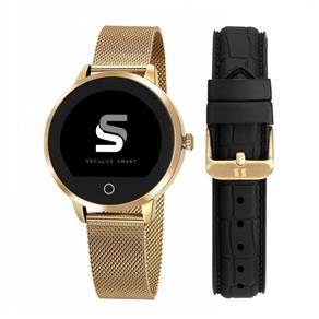 Relógio Smartwatch Seculus Feminino Dourado 79003Lpsvda2