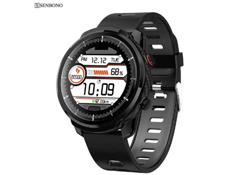 Relógio Smartwatch Senbono S10 (Cinza)
