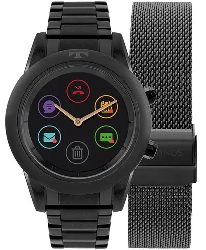 Relógio Smartwatch Technos Connect Duo Preto P01AD/4P