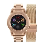 Relógio Smartwatch Technos Connect Duo Rose Feminino P01ae/4p