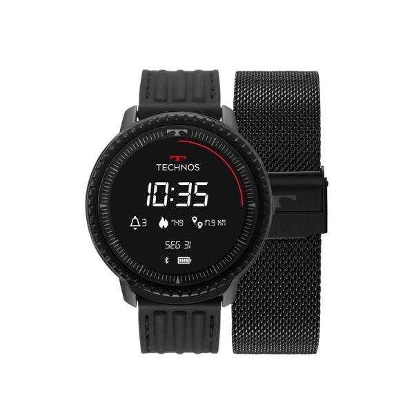 Relógio Smartwatch Technos Ref: L5aa/1p Connect ID Preto