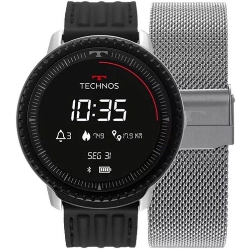 Relógio Smartwatch Technos Unissex Connect Id L5ab/4P Prata