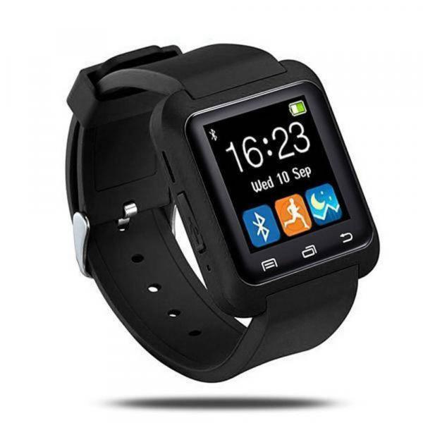 Relógio SmartWatch U8 com Bluetooth e Tela Touch Screen Preto - Mega Page