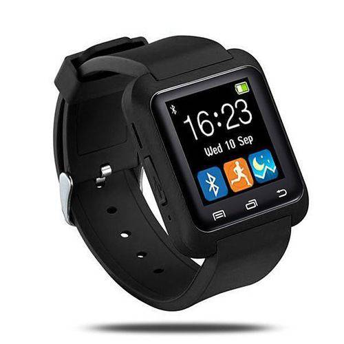 Relógio SmartWatch U8 com Bluetooth e Tela Touch Screen Preto