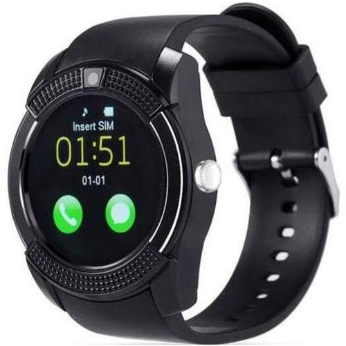 Relógio Smartwatch V8 Original Touch Bluetooth Gear Chip - Preta - V8 Smart Watch