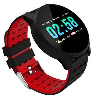 Relógio Smartwatch W1 Android, Notificações Bluetooth, Frequecia Cardiaca Pressão Arterial - Preto - Smart Watch