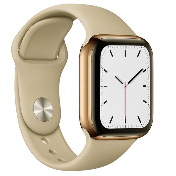 Relógio Smartwatch W68 Dourado Android IOS