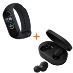 Relógio Smartwatch Xiaomi Mi Band 4 + Fones de Ouvido Airdots