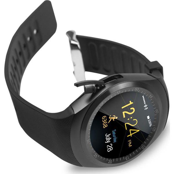 Relógio Smartwatch Y1 Original Celular Inteligente Touch Bluetooth Chip Ligações Pedômetro Câmera (PRETO) - Y Smart