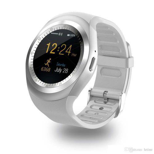 Relógio Smartwatch Y1 Original Celular Inteligente Touch Bluetooth Chip Ligações Pedômetro Câmera