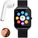 Relógio Smartwatch Z60 Celular Inteligente Chip Pedômetro + Fone de Ouvido Bluetooth I7