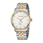 Relógio Social Masculino Suíço Wenger Urban Classic Prata/dourado