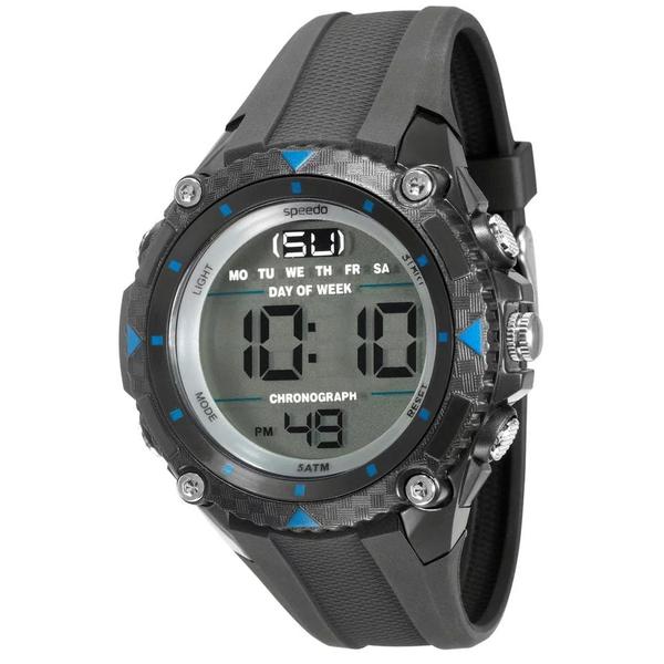 Relógio Speedo 81072G0EGNP2 - Preto - Preto - 3 - Masculino - Digital - Acetato - Speedo Relógios