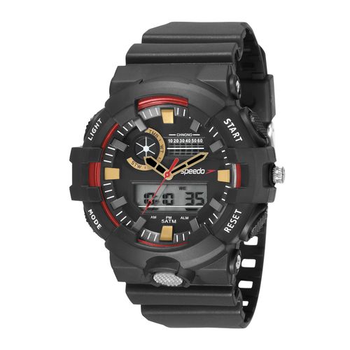 Relógio Speedo Anadigi Masculino Big Case 52mm 81181G0EVNP2