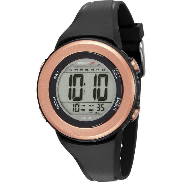 Relógio Speedo Feminino Cinza 81152L0EVNP6 Digital 5 Atm Acrílico Tamanho Médio
