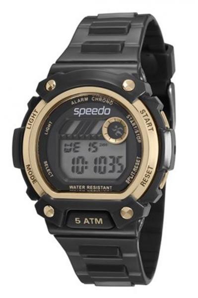 Relógio Speedo Feminino Digital Preto e Dourado 81133l0evnp1