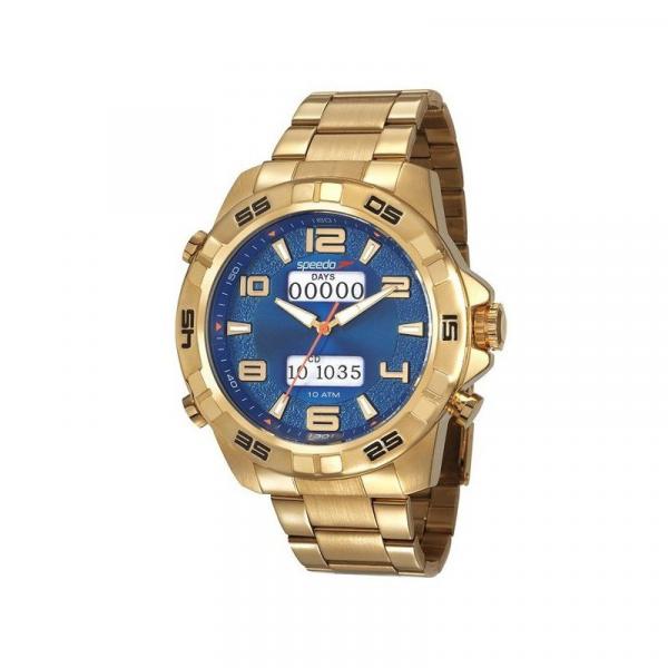 Relógio Speedo Masculino Dourado Anadigi 15002Gpevds1