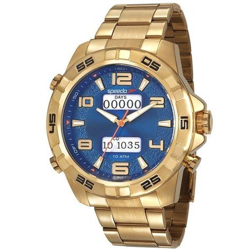 Relógio Speedo Masculino Dourado Anadigi 15002gpevds1