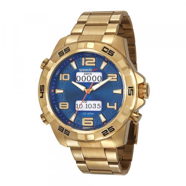 Relógio Speedo Masculino Ref: 15002gpevds1 Big Case Dourado