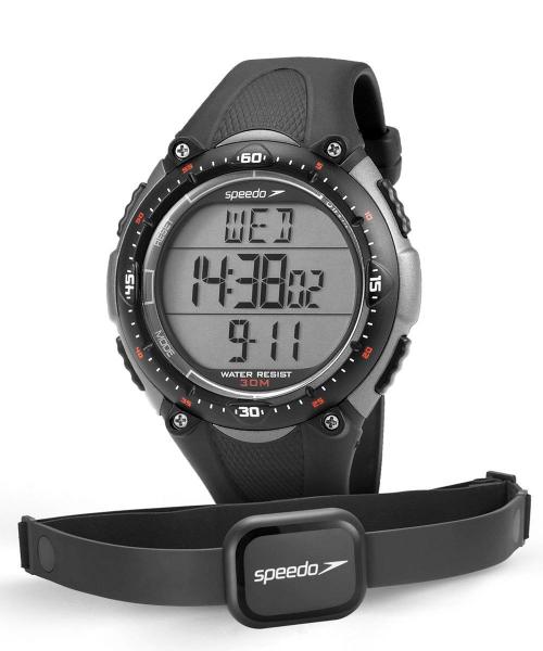 Relógio Speedo Monitor Cardiaco Masculino Digital 80565G0EPNP2