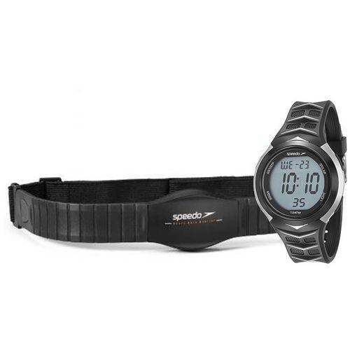 Relógio Speedo Monitor Cardíaco Preto/Cinza 80621G0EVNP2