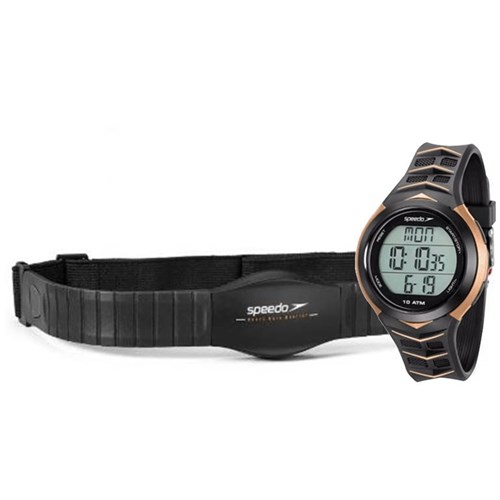 Relógio Speedo Monitor Cardíaco Preto/Dourado 80621G0evnp3