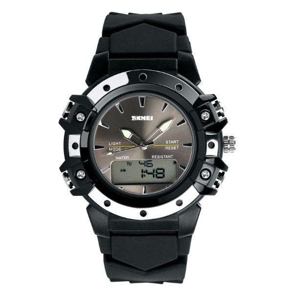 Relogio Sports Pentagono Skmei Duo Clock - Preto