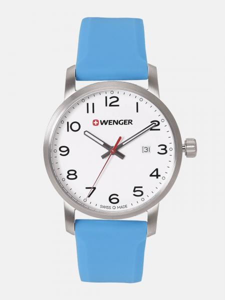 Relógio Suíço Wenger Avenue pulseira de silicone Azul 01.1641.109