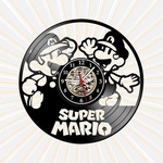 Relógio Super Mario Games Desenhos TV Nerd Geek Vinil LP