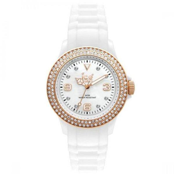 Relógio Swarovski Branco e Dourado Ice Watch