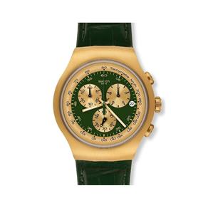 Relógio Swatch Chronograph Golden Hide Green Yog406