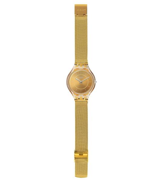 Relógio Swatch Skinca Svok100m Metal Dourado Original