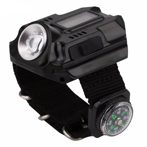 Relógio Tático de Pulso Digital com Lanterna LED e Bússola