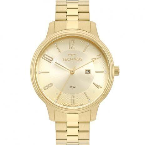 Relógio Technos 2015CCJ/4X Feminino Elegance Aço Dourado