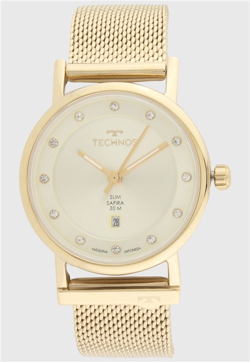 RelÃ³gio Technos 9T13AB/4X Dourado - Dourado - Feminino - Dafiti