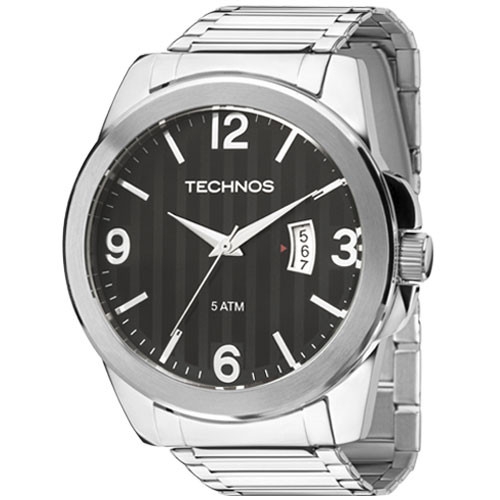 Relógio Technos Classic Steel Masculino Prata 2115ksa/1p