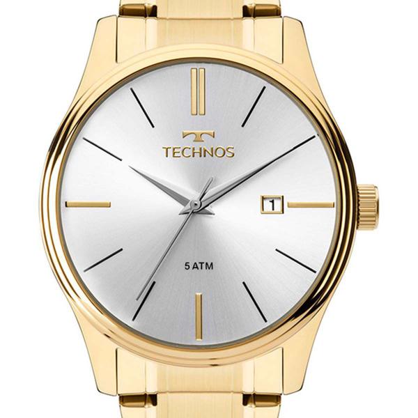 Relógio Technos Dourado Classic Steel 2115MPN/4K