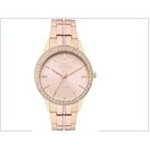 Relógio Technos Dourado E Rosé Feminino Crystal 2035mmj/5t