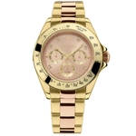 Relógio Technos Dourado E Rose Feminino Elegance Ladies Multi-função 6p29aiu/5t