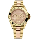 Relógio Technos Dourado E Rose Feminino Elegance Ladies Multi-função 6p29aiu/5t