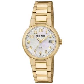 Relógio Technos Dourado Feminino 50 Metros Gn10ah/4k