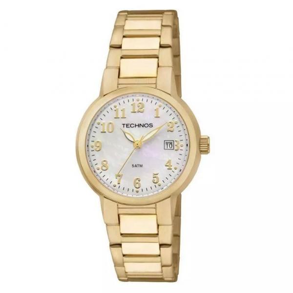 Relógio Technos Dourado Feminino 50 Metros Gn10ah/4k