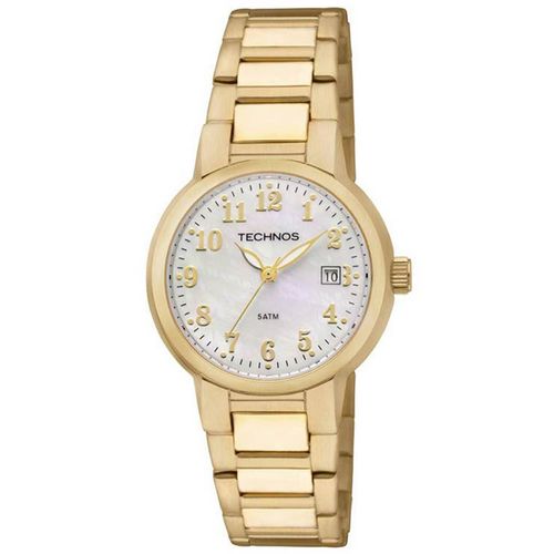 Relógio Technos Dourado Feminino 50 Metros Gn10ah/4k