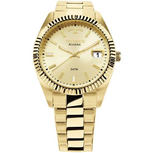 Relógio Technos Dourado Feminino Classic Riviera 2415ch/4x